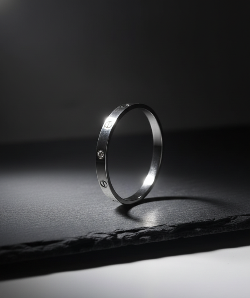 Iconic Love Bracelet Duet: Gold & Silver Tone Cuff Bangles