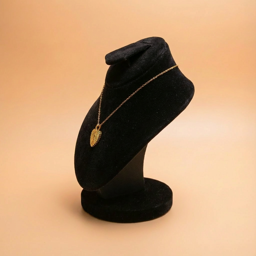 Gold Angel Wing Heart Pendant Necklace Elegant Symbolic Jewelry