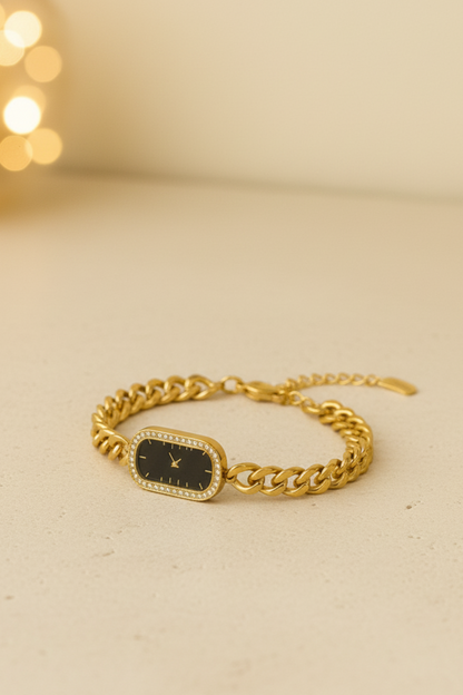Minimalist Watch-Style Chain Bracelet