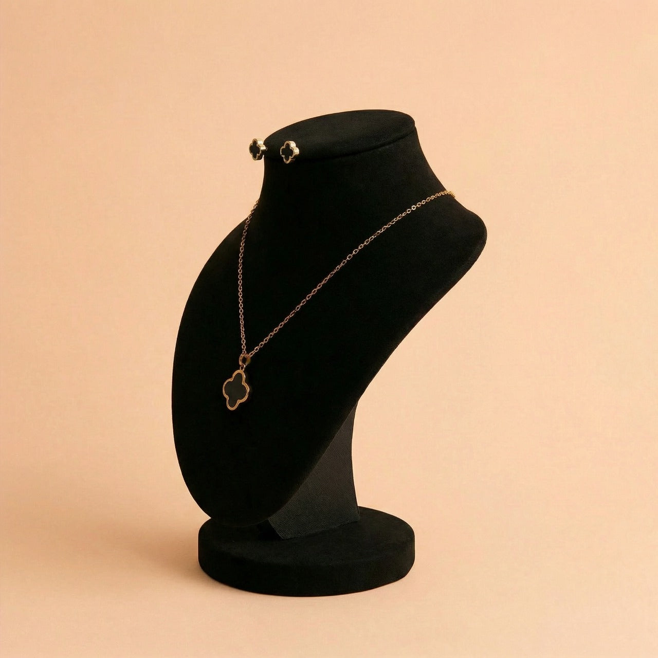 The Eternal Clover Set: Necklace & Earrings Combo