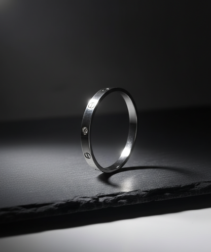 Iconic Love Bracelet Duet: Gold & Silver Tone Cuff Bangles